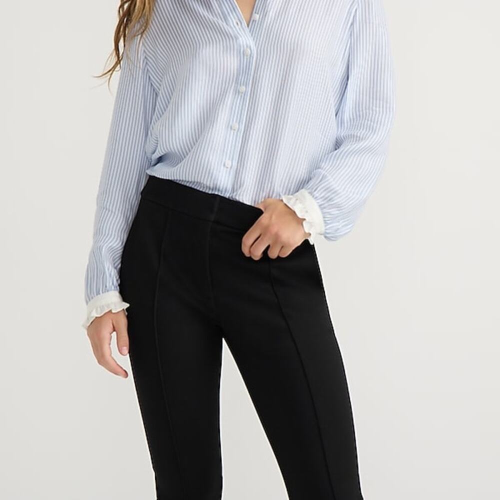 J.Crew Skinny Trouser in Italian Ponte • Black • Size 0 - Picture 10 of 10